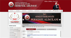 Desktop Screenshot of ermenek.adalet.gov.tr
