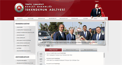 Desktop Screenshot of iskenderun.adalet.gov.tr