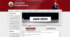 Desktop Screenshot of nevsehir.adalet.gov.tr