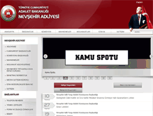Tablet Screenshot of nevsehir.adalet.gov.tr